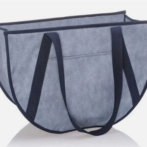 Thirty One Round Utility Tote- Denin Distressed.
